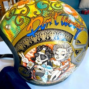 DMD Vintage Woodstock Motorcycle/Scooter Helmet